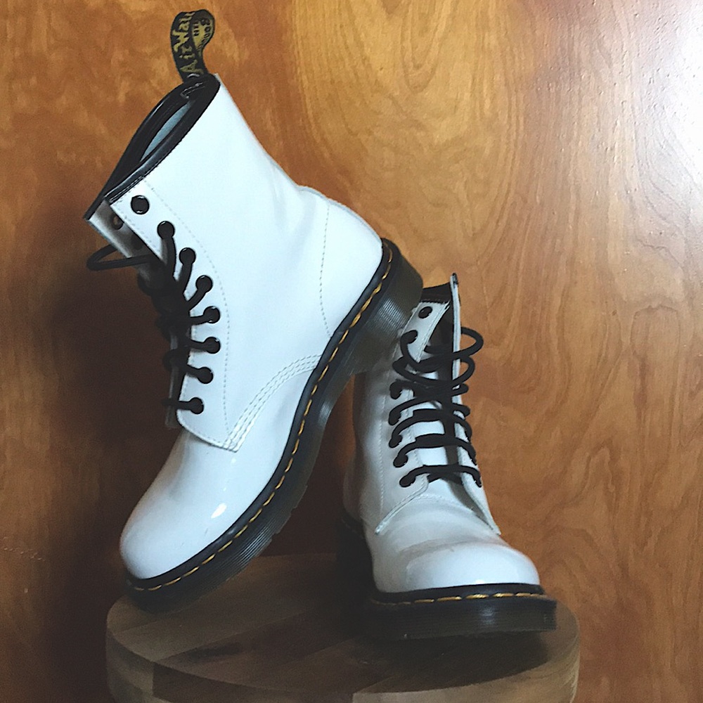 White Patent Doc Martens Size 8 Women’s